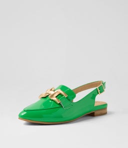 LIZZAH W ZR BRIGHT EMERALD PATENT LEATHER