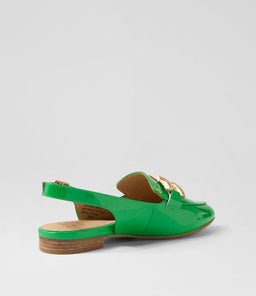 LIZZAH W ZR BRIGHT EMERALD PATENT LEATHER