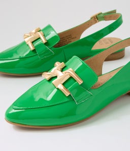 LIZZAH W ZR BRIGHT EMERALD PATENT LEATHER