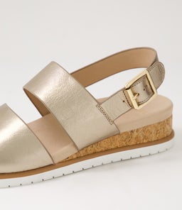 VIKKA W ZR CHAMPAGNE WHITE SOLE LEATHER