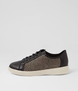 ACKLA XF ZR BLACK BLACK&BEIGE LEATHER SYN RAFFIA