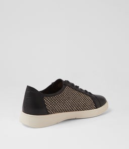 ACKLA XF ZR BLACK BLACK&BEIGE LEATHER SYN RAFFIA