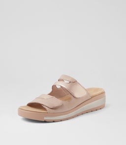 GENRA W ZR CAFE PALE ROSE GOLD LEATHER