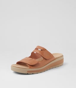 GENRA W ZR DK TAN LEATHER