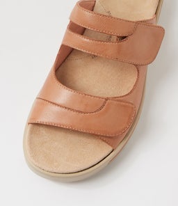 GENRA W ZR DK TAN LEATHER