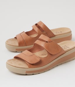 GENRA W ZR DK TAN LEATHER