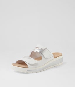 GENRA W ZR WHITE SILVER LEATHER