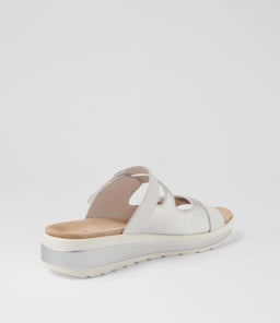 GENRA W ZR WHITE SILVER LEATHER