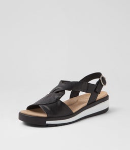 GORDA W ZR BLACK LEATHER