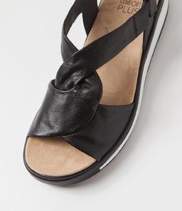 GORDA W ZR BLACK LEATHER
