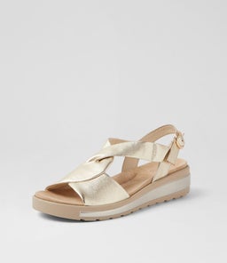 GORDA W ZR PALE GOLD LEATHER