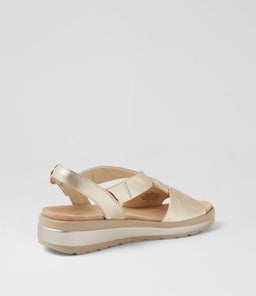 GORDA W ZR PALE GOLD LEATHER