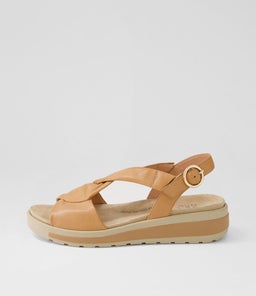 GORDA W ZR DK TAN LEATHER