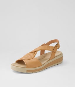 GORDA W ZR DK TAN LEATHER
