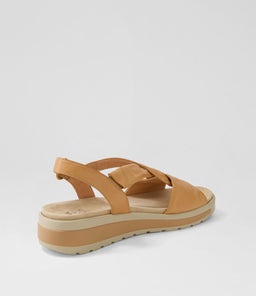 GORDA W ZR DK TAN LEATHER