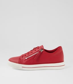 KERK W ZR DK RED TUMBLE LEATHER