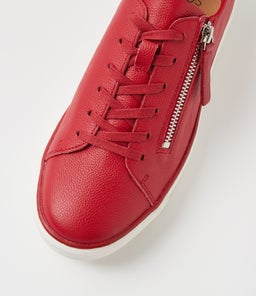 KERK W ZR DK RED TUMBLE LEATHER