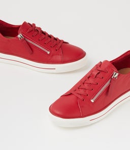 KERK W ZR DK RED TUMBLE LEATHER