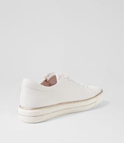 KERK W ZR WHITE TUMBLE LEATHER