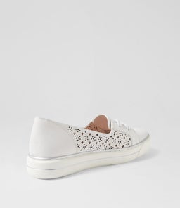 KENJI W ZR WHITE TUMBLE LEATHER