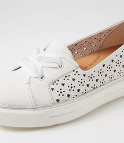 KENJI W ZR WHITE TUMBLE LEATHER