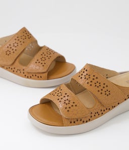 MABBEL W ZR DK TAN LEATHER