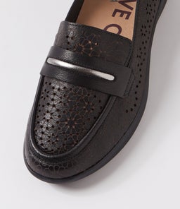 NERRIDA W ZR BLACK PEWTER LEATHER