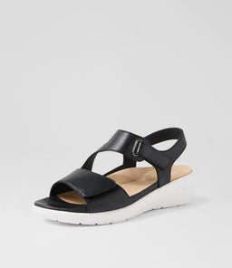 NILA XW ZR BLACK WHITE SOLE LEATHER