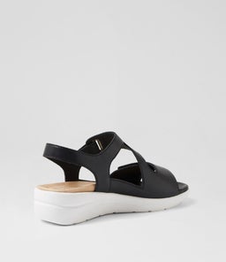 NILA XW ZR BLACK WHITE SOLE LEATHER
