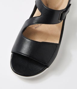 NILA XW ZR BLACK WHITE SOLE LEATHER