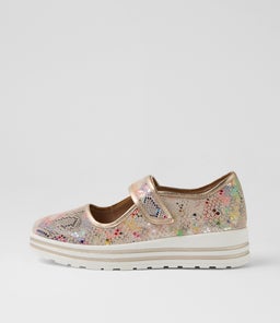 VALLINS XF ZR VIBRANT PRINT CHAMPAGNE LEATHER