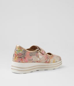 VALLINS XF ZR VIBRANT PRINT CHAMPAGNE LEATHER