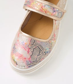 VALLINS XF ZR VIBRANT PRINT CHAMPAGNE LEATHER