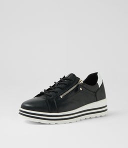 VAMRA XF ZR BLACK WHITE LEATHER