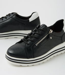 VAMRA XF ZR BLACK WHITE LEATHER
