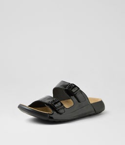 YEXTA W ZR BLACK WRINKLE PATENT