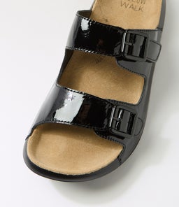 YEXTA W ZR BLACK WRINKLE PATENT