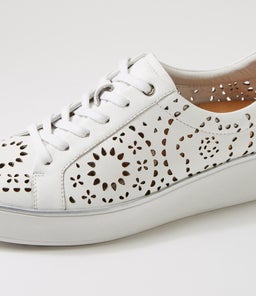 ZAMELA W ZR WHITE WHITE SOLE LEATHER