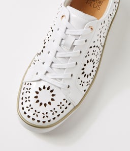 ZAMELA W ZR WHITE WHITE SOLE PATENT LEATHER
