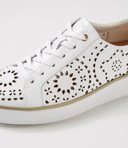 ZAMELA W ZR WHITE WHITE SOLE PATENT LEATHER