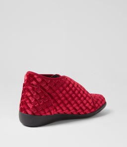 FOFFIE XW ZR RED EMBOSS VELVET