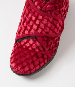 FOFFIE XW ZR RED EMBOSS VELVET