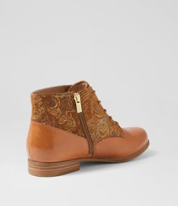 TARSUS XF ZR TAN TAN ROYAL PRINT LEATHER SUEDE