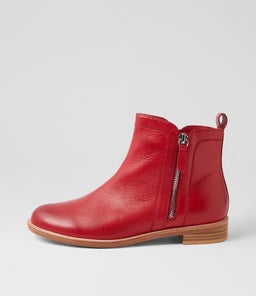 MCTEAL XW ZR DK RED LEATHER