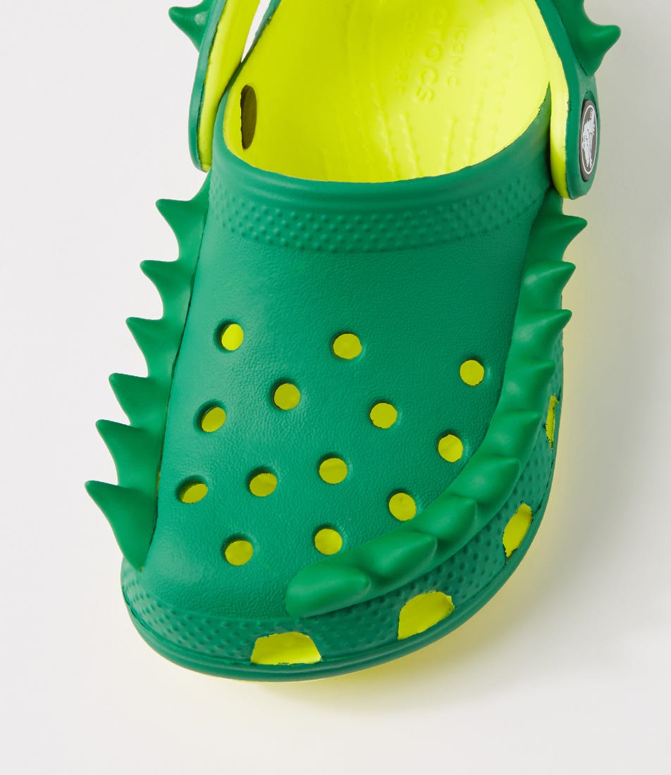 CROCS Classic Spike Tot Acidity Green Ivy Croslite Flat