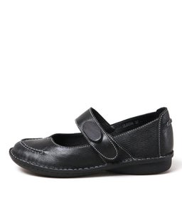 SLOOSH BLACK LEATHER
