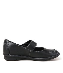 SLOOSH BLACK LEATHER