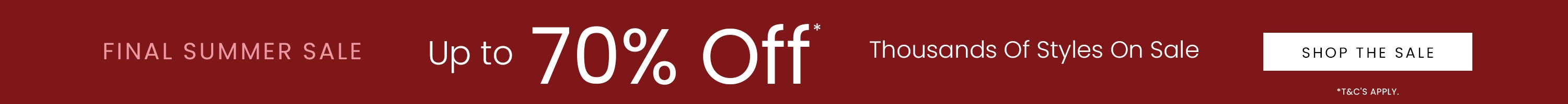 QUICK DEALS $50 Off Selected Heels* | SHOP NOW | *T&C'S APPLY. OFFER ENDS SUNDAY 22ND SEPTEMBER 2024, 11:59PM AEST.